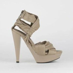 Burberry Leather Platform Sandals